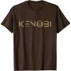 imageStar Wars ObiWan Kenobi Series Logo TShirtBrown