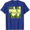 imageStar Wars The Book Of Boba Fett Sand Creature Fight Panels TShirtRoyal Blue