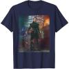 imageStar Wars The Book of Boba Fett Fennec Shand Portrait TShirtNavy Blue