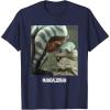 imageStar Wars The Mandalorian Ahsoka ampamp The Child I Sense Fear TShirtNavy Blue