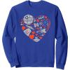 imageStar Wars Valentines Day Heart Galaxy SweatshirtRoyal Blue