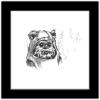 imageTrends International Gallery Pops Star Wars Saga  Return of the Jedi Ewok Sketch Wall Art Wall Poster 1200quot x 1200quot Black Frame VersionBlack Frame Version