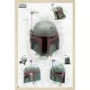 imageTrends International Star Wars The Book of Boba Fett  Helmet Turns Wall Poster 22375quot x 34quot Premium Unframed VersionBlonde Framed Version