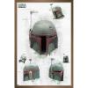 imageTrends International Star Wars The Book of Boba Fett  Helmet Turns Wall Poster 22375quot x 34quot Premium Unframed VersionBronze Framed Version