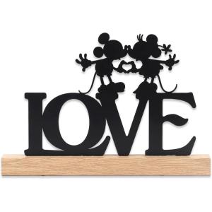 imageDisney Star Wars Baby Yoda Welcome Tabletop Decor  May the Force Be With You Metal Baby Yoda Decoration on Black Wood BaseTanBlack