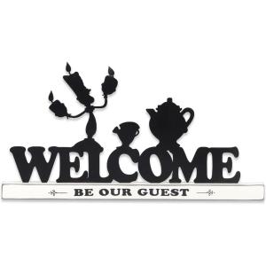 imageDisney Star Wars Baby Yoda Welcome Tabletop Decor  May the Force Be With You Metal Baby Yoda Decoration on Black Wood BaseWhiteBlack