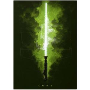 imageDisplate Official Star Wars Metal Poster Magnetic Mounting Included Licensed Artwork Modern Wall Decor Star Wars Lightsabers Darksaber Poster 45 cm x 32 cmLuke