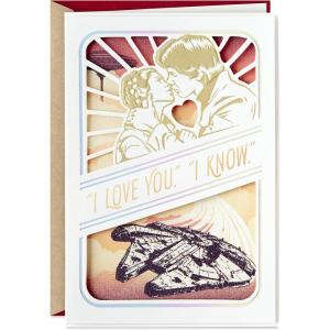 imageHallmark Star Wars Valentines Day Card Han Solo Princess Leia Anniversary Card Love CardHan Solo  Princess Leia