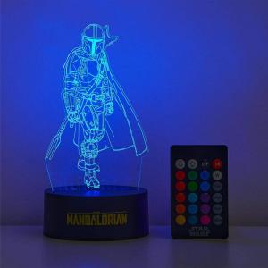 imageIdea Nuova 3D Acrylic LED Illusion Lamp The MandalorianStar Wars The Mandalorian