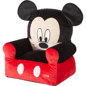 imageIdea Nuova Figural Mink with Sherpa Trim Bean Bag Chair for Toddlers and Kids Star Wars GroguMickey Mouse