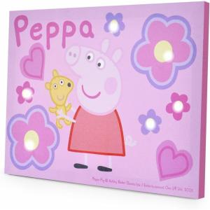 imageIdea Nuova Star Wars The Mandalorian featuring The Child LED Canvas Wall Art 1575quotx115quotPeppa Pig