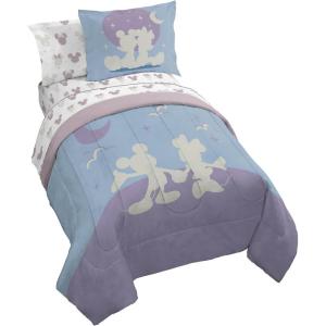 imageJay Franco Star Wars Full Size Comforter Set  7 Piece Bedding Includes Sheet Set ampamp Pillow Covers  Super Soft Cozy Bedding with Death Star and Millennium FalconGrey  Mickey and Minnie