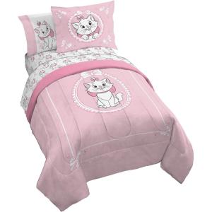imageJay Franco Star Wars Full Size Comforter Set  7 Piece Bedding Includes Sheet Set ampamp Pillow Covers  Super Soft Cozy Bedding with Death Star and Millennium FalconPink  Aristocats