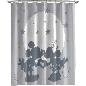 imageJay Franco Star Wars Shower Curtain  Licensed Bathroom Dcor for Kids or Teens with Millennium Falcon  70 x 72 Inch Washable Fabric CurtainGray  Mickey  Minnie