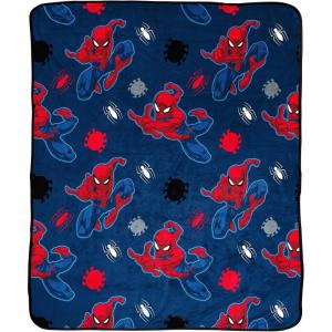 imageJay Franco Star Wars The Mandalorian Plush Throw Blanket  Measures 50 x 60 Inches  Kids Super Soft Fleece Bedding Features Baby Yoda GroguBlue  Spiderman