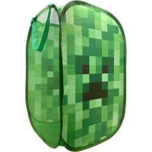 imageJay Franco Star Wars The Mandalorian The Child Pop Up Hamper  Mesh Laundry BasketBag with Durable Handles  Features Baby Yoda Grogu Official Star Wars ProductGreen  Minecraft