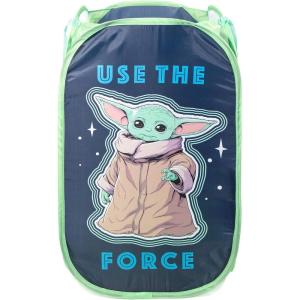 imageJay Franco Star Wars The Mandalorian The Child Pop Up Hamper  Mesh Laundry BasketBag with Durable Handles  Features Baby Yoda Grogu Official Star Wars ProductThe Mandalorian