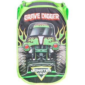 imageJay Franco Star Wars The Mandalorian The Child Pop Up Hamper  Mesh Laundry BasketBag with Durable Handles  Features Baby Yoda Grogu Official Star Wars ProductMonster Jam  Grave Digger