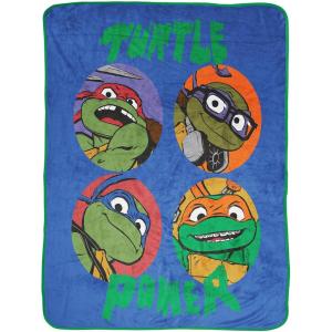 imageJay Franco The Mandalorian Kids Plush 46quot x 60quot Fleece Throw Blanket  Baby Yoda Cozy Fade Resistant for Toddlers to TeensBlue  Tmnt
