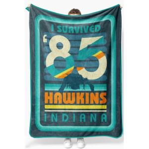 imageJay Franco The Mandalorian Kids Plush 46quot x 60quot Fleece Throw Blanket  Baby Yoda Cozy Fade Resistant for Toddlers to TeensTeal  Stranger Things