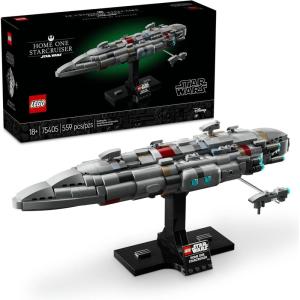 imageLEGO Star Wars Return of The Jedi Home One Starcruiser Building Set for Adults  Star Wars Collectible Set with Display Stand  Includes NebulonB Medical Frigate  75405