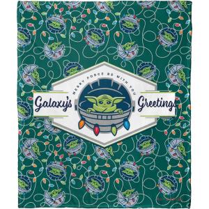 imageNorthwest Star Wars  The Mandalorian Silk Touch Throw Blanket 50quot x 60quot Winter WonderlandGalaxys Greetings