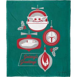 imageNorthwest Star Wars  The Mandalorian Silk Touch Throw Blanket 50quot x 60quot Winter WonderlandGrogu Greetings