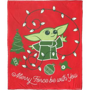 imageNorthwest Star Wars  The Mandalorian Silk Touch Throw Blanket 50quot x 60quot Winter WonderlandMerry Force