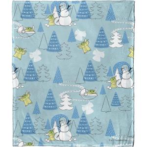 imageNorthwest Star Wars  The Mandalorian Silk Touch Throw Blanket 50quot x 60quot Winter WonderlandWinter Wonderland