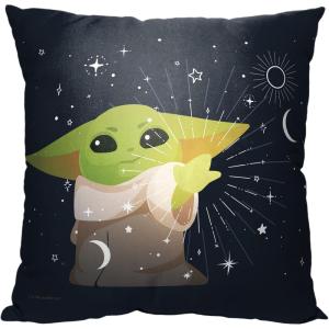 imageNorthwest Star Wars The Mandalorian Pillow 18quot x 18quot Rolling Through The SnowCosmic Force