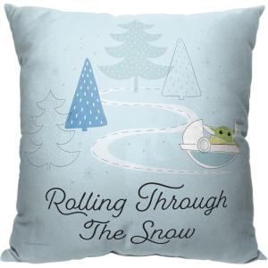 imageNorthwest Star Wars The Mandalorian Pillow 18quot x 18quot Rolling Through The SnowRolling Through the Snow