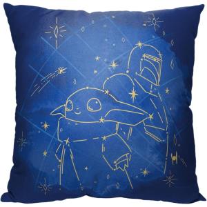 imageNorthwest Star Wars The Mandalorian Pillow 18quot x 18quot Rolling Through The SnowWritten in the Stars