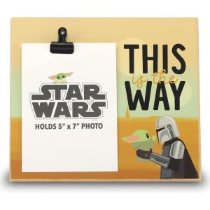 imageOpen Road Brands Disney Star Wars Yoda Best Wood Photo Clip Frame for 5x7 Picture  Cute Star Wars Decoration  Great Gift IdeaOrange