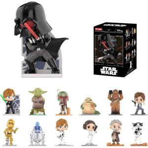imagePOP MART Star Wars Series Figures Star Wars Blind Box Figures Random Design Action Figures Collectible Toys Home Decorations Holiday Birthday Gifts for Boys and Girls Single BoxStar Wars Series Figures