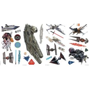 imageRoomMates RMK4205SCS Star Wars Episode IX Galactic Ships Peel and Stick Wall Decals131  x 133  x 823  x 1633 