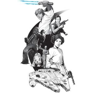 imageRoomMates RMK5097GM Star Wars Classic Peel and Stick Giant Wall Decal with Alphabet for Personalization