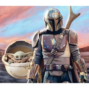 imageRoomMates Star Wars The Mandalorian Wall Tapestry by RoomMatesTAP4467LGMandalorian