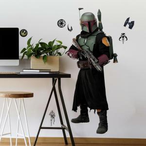 imageRoommates RMK4457GM The Mandalorian Peel and Stick Wall DecalsGiant Boba Fett
