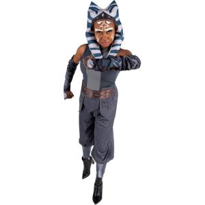 imageSTAR WARS Ahsoka Tano Official Adult Halloween Costume  Jumpsuit with Waist Belt Armbands and Fabric HeadpieceLarge