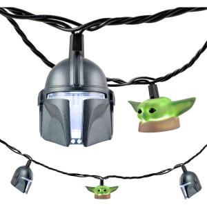 imageSTAR WARS Baby Yoda String Light The Mandalorian The Child Grogu 5000K Cool White 10 LED Lights IndoorOutdoor Collectors Edition Ideal for Kids Bedroom Christmas Gift 10 Feet 53739The Mandalorian  Baby Yoda