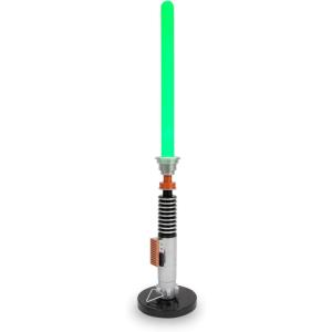 imageSTAR WARS Luke Skywalker Green Lightsaber 23Inch Desktop LED Mood Light  Nightstand Table Lamp with LED Light for Bedroom Desk Playroom  Home Decor Kids Room Essentials  Gifts and Collectibles