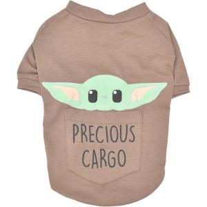 imageSTAR WARS for Pets The Mandalorian Precious Cargo Dog TShirt Large L  GROGU Tee Shirt for Dogs  Star Wars Pet Apparel Featuring The Child Star Wars Tee for Dogs Brown FF20728Brown