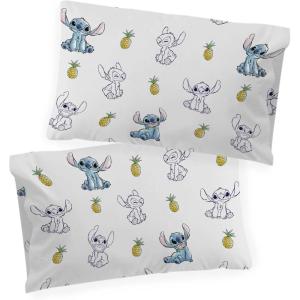 imageSaturday Park Disney Star Wars Droids Pack of 2 Reversible Pillowcase  100 Organic Cotton Double Sided Pillow Cover  GOTS ampamp OekoTEX CertifiedBlue  Lilo  Stitch