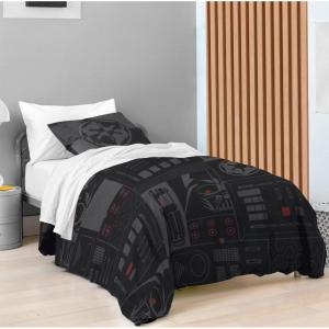 imageSaturday Park Star Wars Dark Side Darth Vader Tech FullQueen Duvet Cover and Sham Set  3 Piece 100 Organic Cotton Duvet Set  GOTS ampamp OekoTEX CertifiedBlack  Star Wars