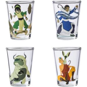 imageSilver Buffalo Disney Star Wars Character Portraits 4 Pack Mini Glasses 15 OuncesAvatar The Last Airbender
