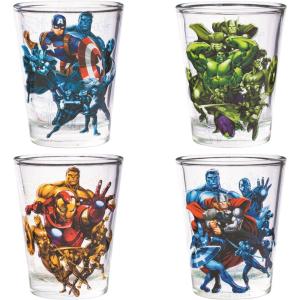imageSilver Buffalo Disney Star Wars Character Portraits 4 Pack Mini Glasses 15 OuncesAvengers Highlight