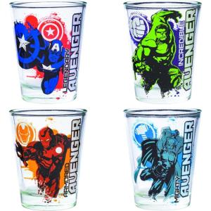 imageSilver Buffalo Disney Star Wars Character Portraits 4 Pack Mini Glasses 15 OuncesAvengers Splatter