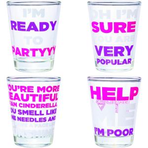 imageSilver Buffalo Disney Star Wars Character Portraits 4 Pack Mini Glasses 15 OuncesBridesmaids