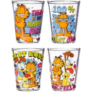 imageSilver Buffalo Disney Star Wars Character Portraits 4 Pack Mini Glasses 15 OuncesGarfield