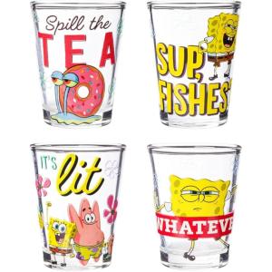 imageSilver Buffalo Disney Star Wars Character Portraits 4 Pack Mini Glasses 15 OuncesSpongebob Squarepants Quotes